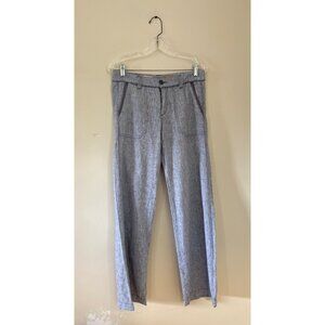 Pilcro Womens Size 4 Light Grey Gray Linen Blend Pants Trousers Anthropologie